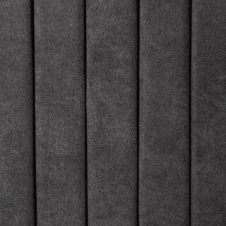 Foto 4 | Cabecera Para Cama Tamaño Individual Y Matrimonial Tapizada En Tela Chenille Negra Con Estructura De Madera Industrial