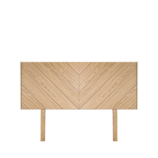 Foto 1 | Cabecera Para Cama Tamaño King Y Queen Size Color Madera Con Cortes Decorativos Diagonales Y Estructura De Madera I