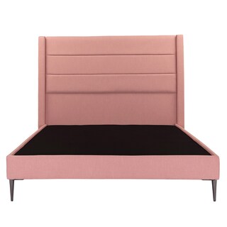 Foto 1 | Cabecera Lugo Dicasa color Palo de Rosa + Base Cama Slim Dicasa color Palo de Rosa Queen Size
