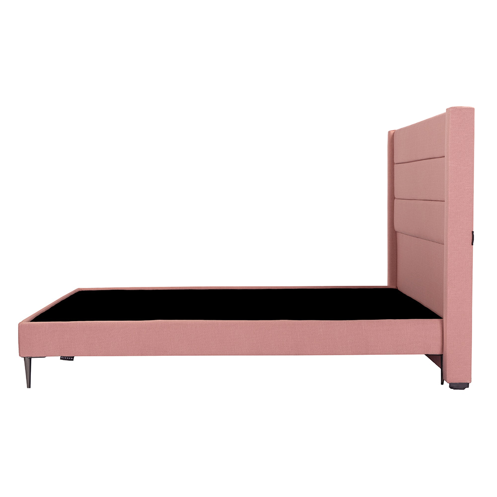 Foto 5 pulgar | Cabecera Lugo Dicasa color Palo de Rosa + Base Cama Slim Dicasa color Palo de Rosa Queen Size
