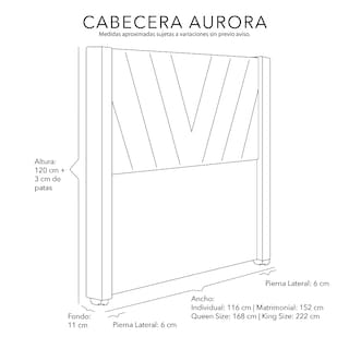 Foto 6 | Cabecera Dicasa Aurora Arena King Size