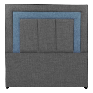 Foto 1 | Cabecera Dicasa Bora Gris Oscuro con Azul Matrimonial