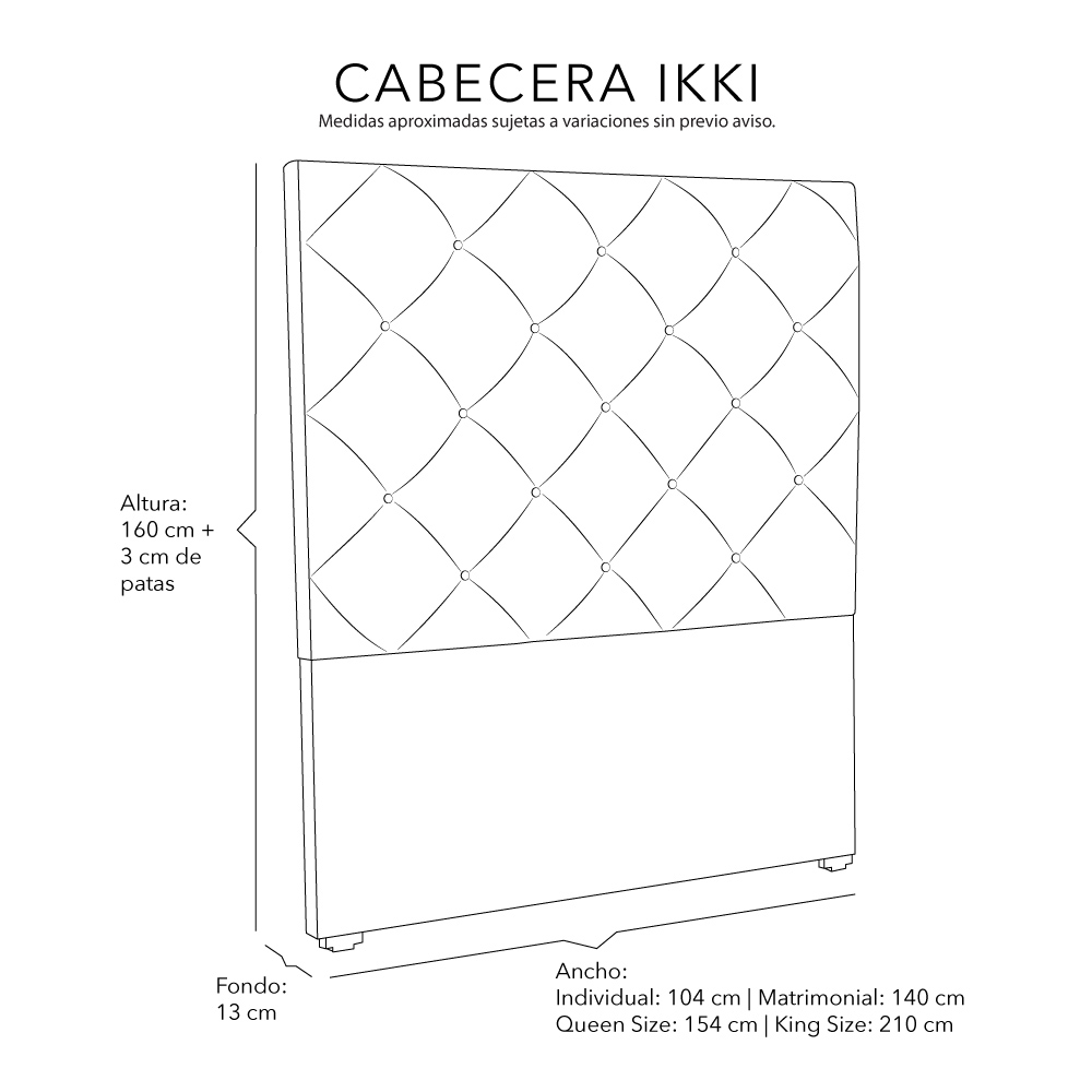 Foto 6 | Cabecera Dicasa Ikki Gris Oscuro King Size