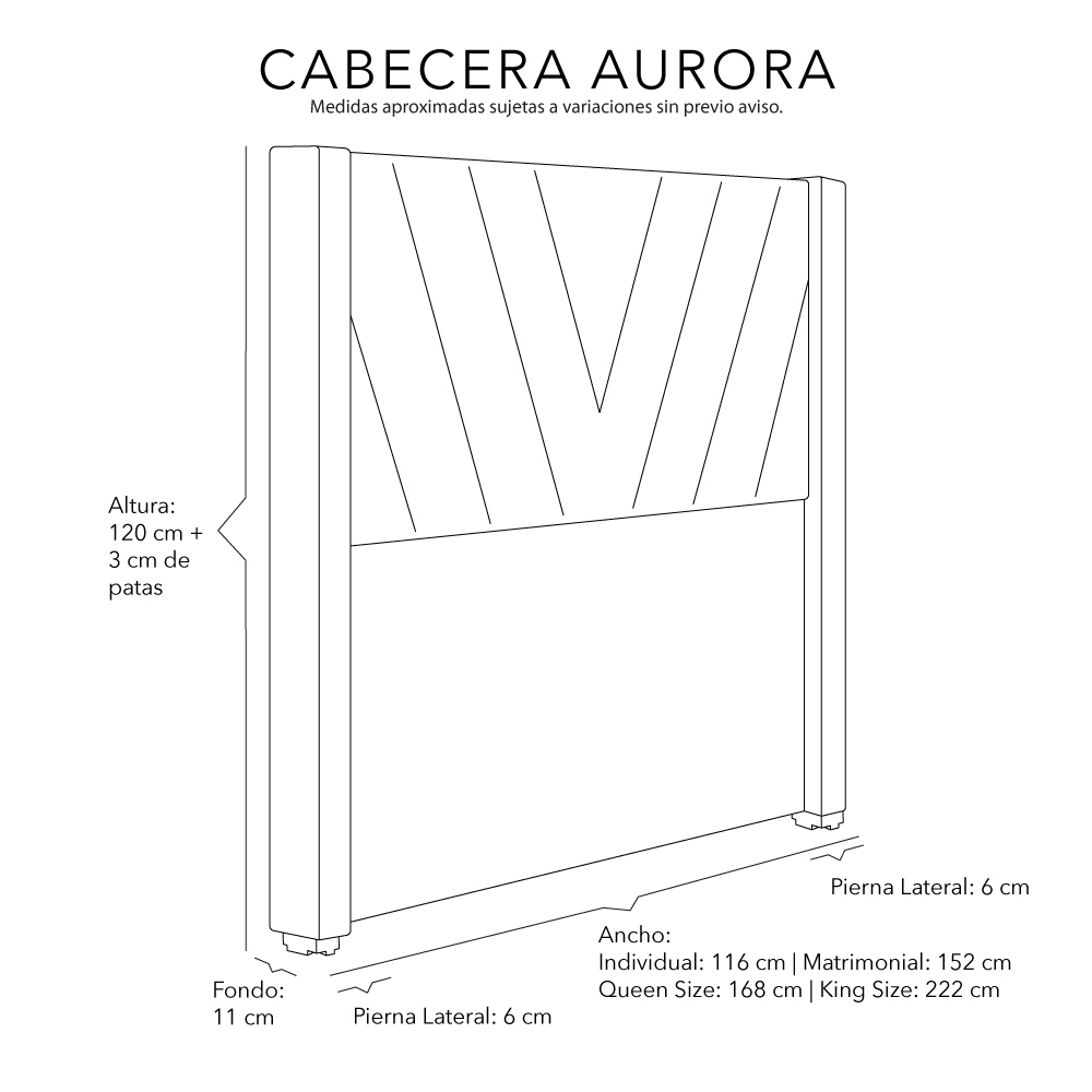 Foto 6 | Cabecera Dicasa Aurora Azul Matrimonial