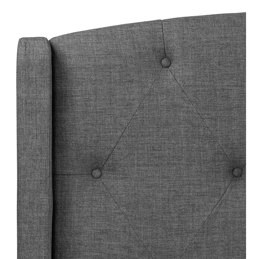 Foto 4 pulgar | Cabecera Dicasa Zefyr Gris Oscuro Individual