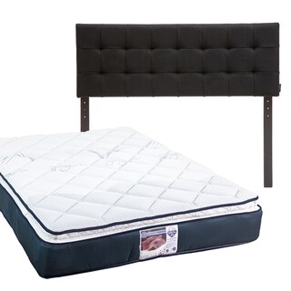 Foto 1 | Cabecera Catania Dicasa Color Negro + Colchón Spring Air Monaco Queen Size