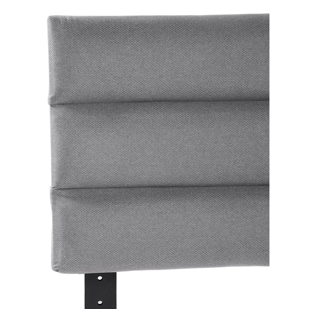 Foto 4 pulgar | Cabecera Logan Dicasa Color Gris + Colchón Spring Air Omega Queen Size
