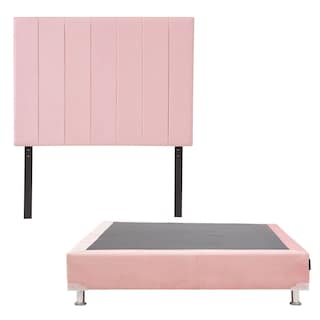 Foto 2 | Cabecera Argos Dicasa Color Pink + Box Dicasa Color Pink + Colchón Restonic Trini Matrimonial