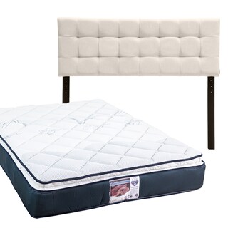 Foto 1 | Cabecera Catania Dicasa Color Beige Claro + Colchón Spring Air Monaco Queen Size