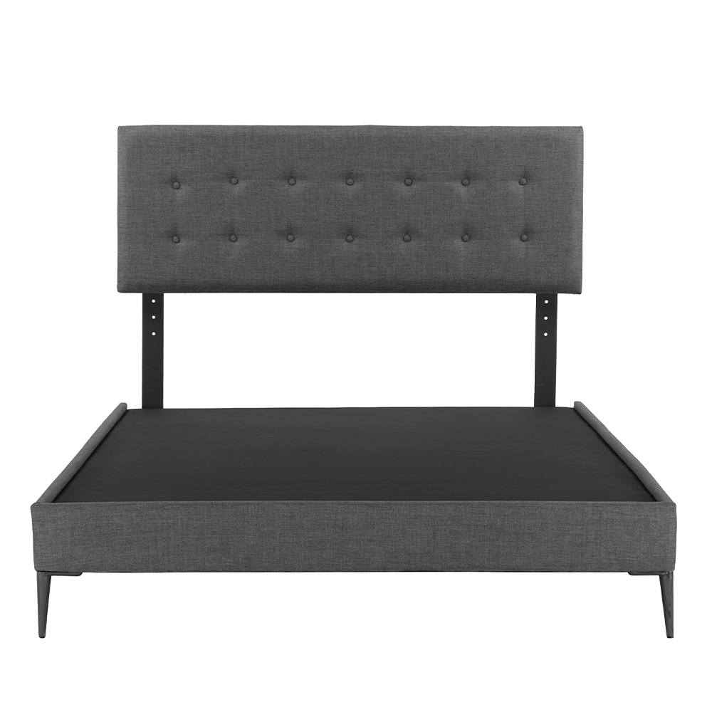Foto 2 | Cabecera Bilbao Dicasa Color Gris Oscuro + Base Cama Slim Dicasa Color Gris Oscuro King Size