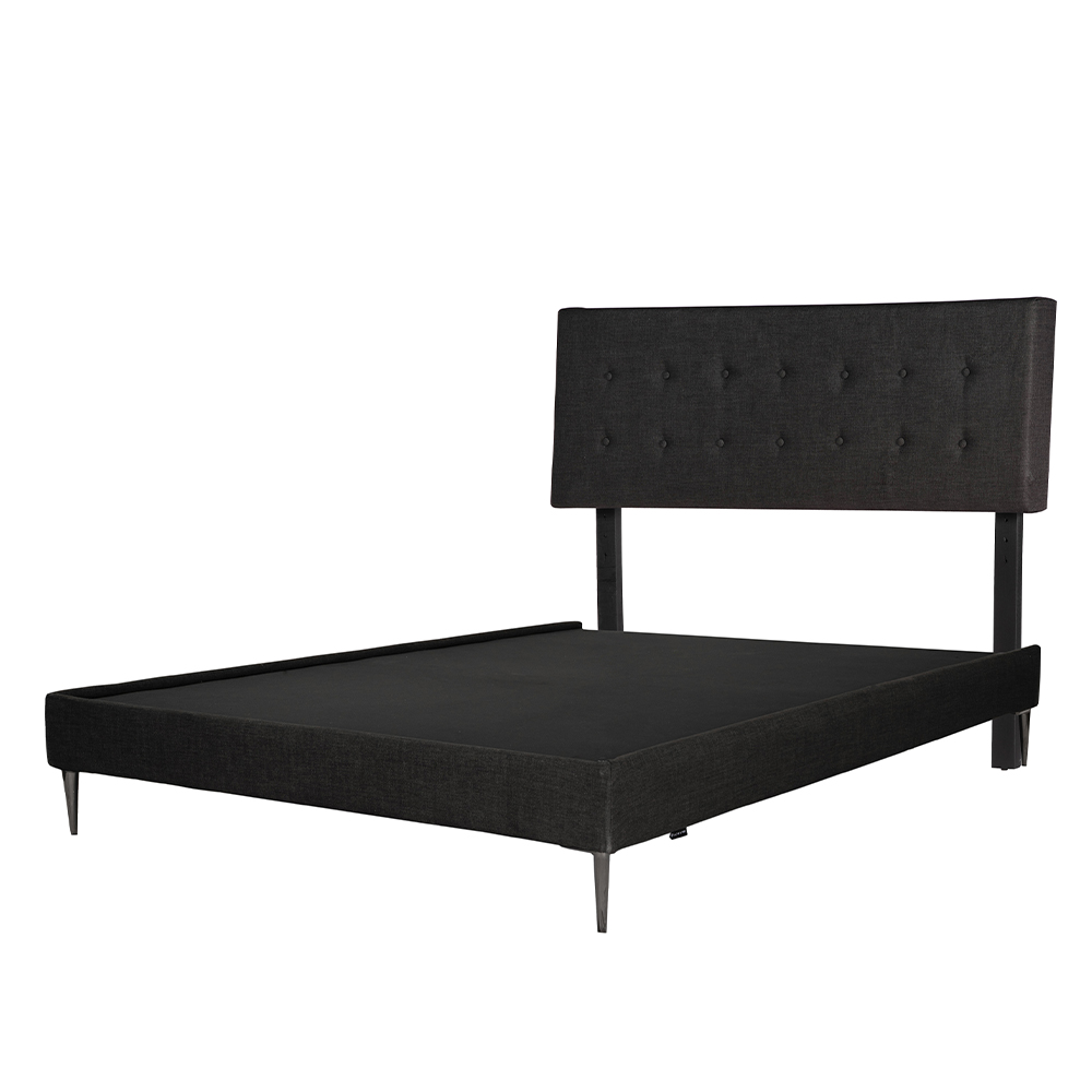 Foto 3 pulgar | Cabecera Bilbao Dicasa Negro + Base Slim King Size + Almohada 2pack + Protector Cloud + Sábanas Softy + Edredón Homy