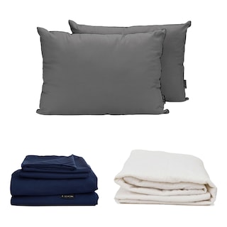 Foto 3 | Cabecera Bilbao Dicasa Negro + Base Slim Queen Size + Almohada 2pack + Protector Cloud + Sábanas Softy + Edredón Homy