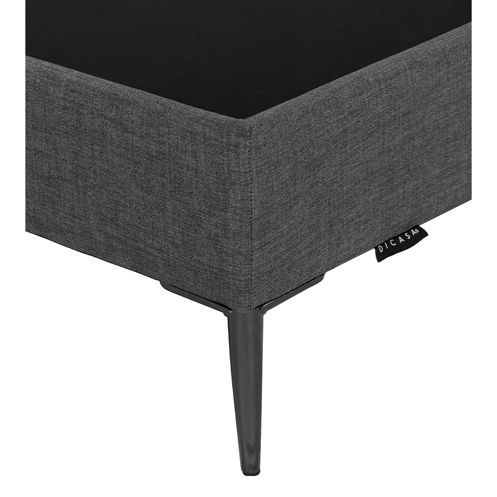 Foto 4 pulgar | Base Cama Slim Dicasa Matrimonial Color  Gris Oscuro