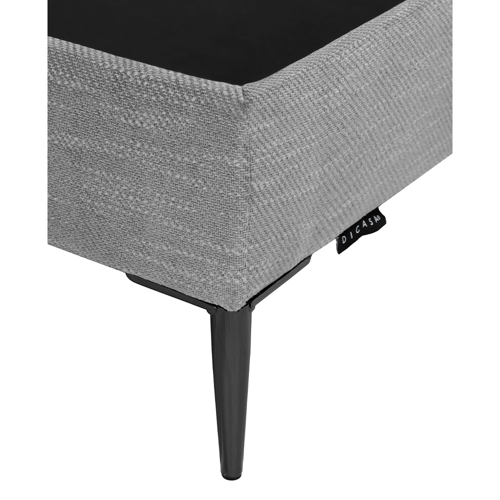 Foto 3 | Base Cama Slim Dicasa Matrimonial Color Gris