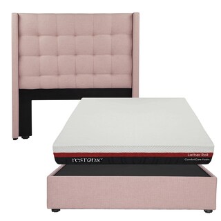 Foto 1 | Cabecera Dicasa Titan + Base Cama Pink + Colchón Restonic Roll Matrimonial