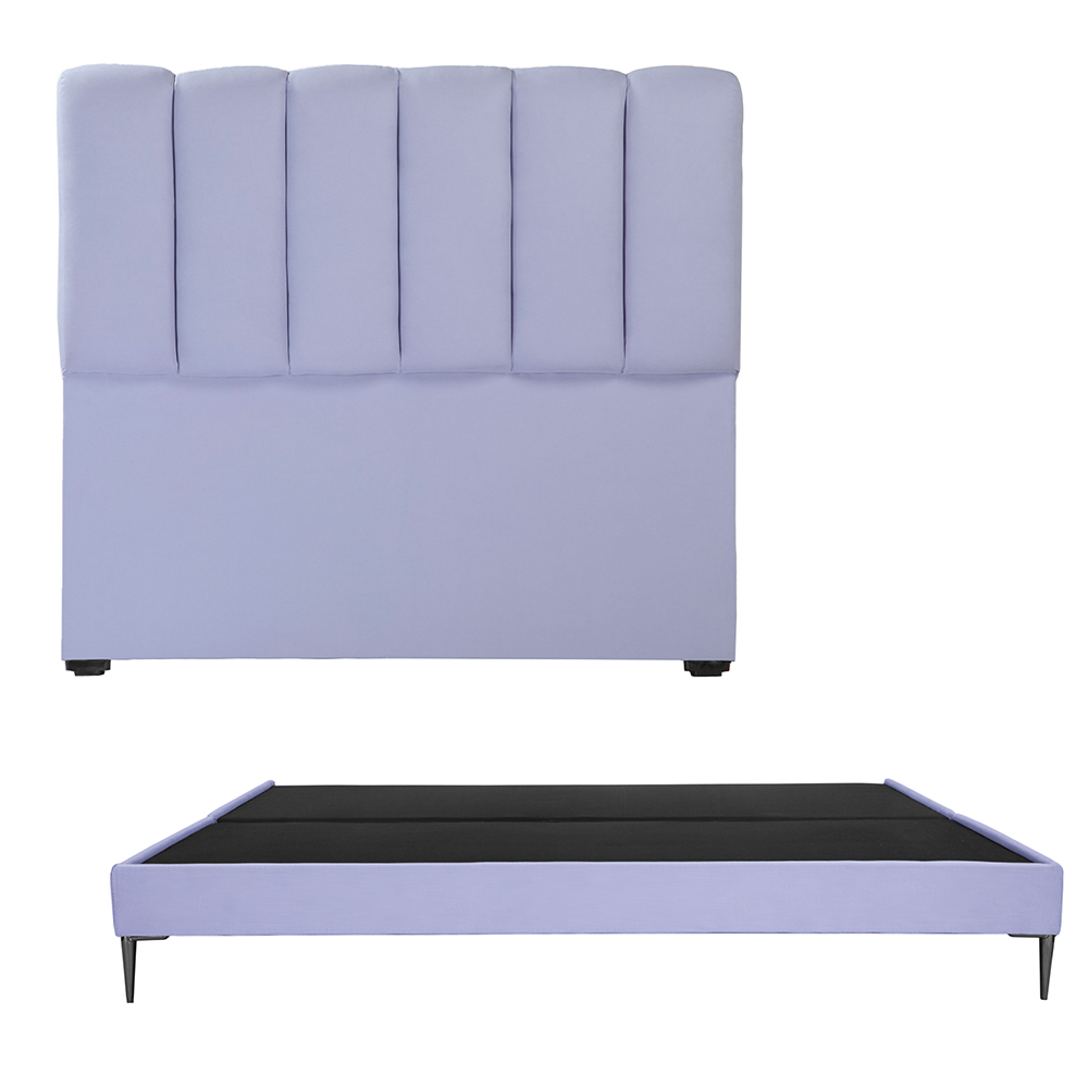 Foto 1 | Cabecera Dicasa Kami + Base Cama Slim Lila King Size