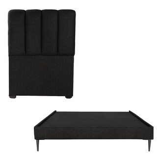 Foto 1 | Cabecera Dicasa Kami + Base Cama Slim Negro Individual