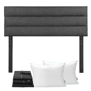 Foto 1 | Cabecera Logan Gris Carbon King Size + Almohada Royal Twin + Sabanas Royal