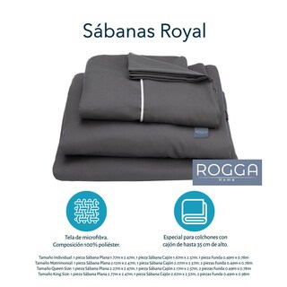 Foto 6 | Cabecera Dicasa Tartuk Color Palo De Rosa Matrimonial + Almohada Royal + Protector De Colchóncloud + Sábanas Royal
