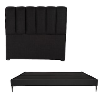 Foto 1 | Cabecera Dicasa Kami + Base Cama Slim Negro King Size