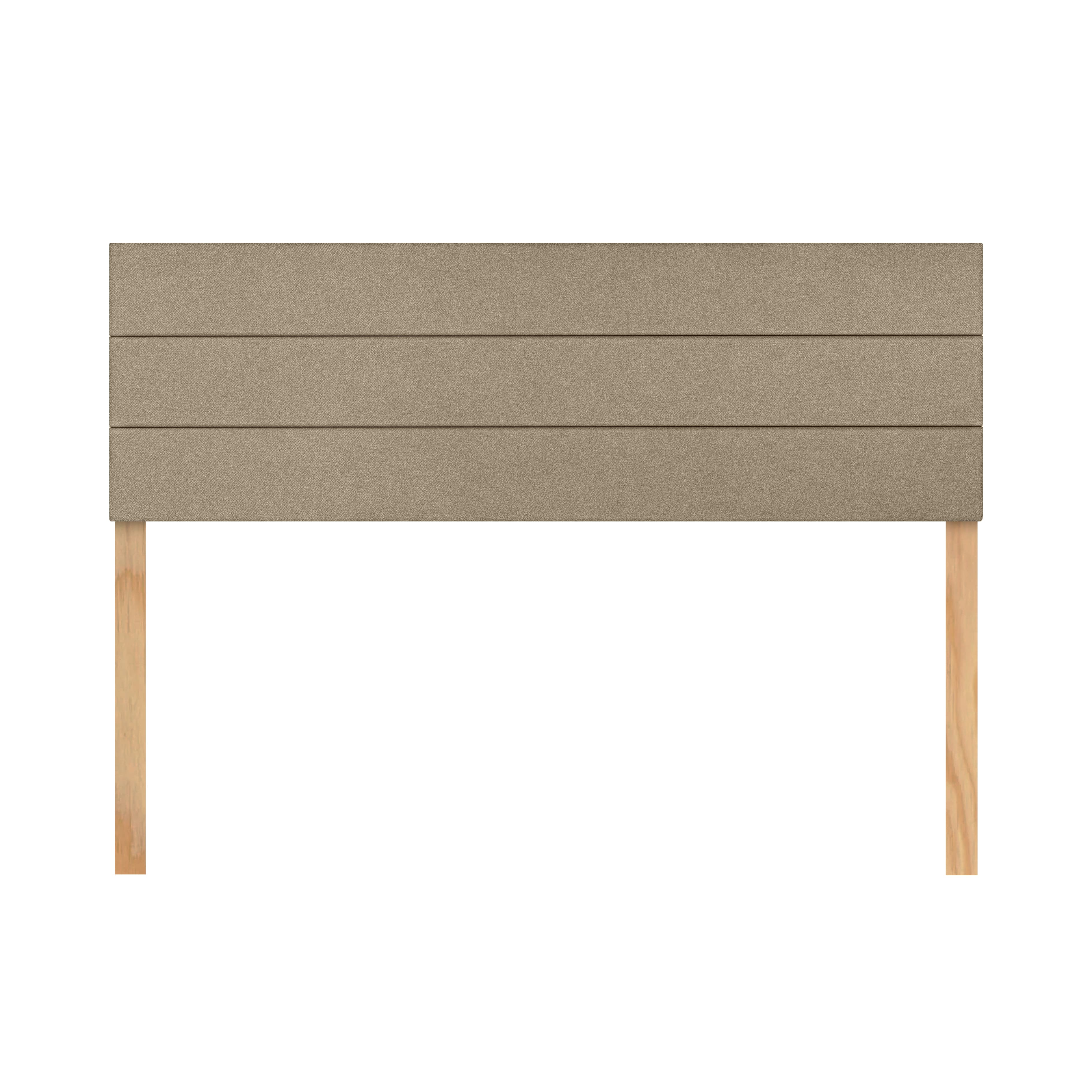 Cabecera Matrimonial Dotico Raya Horizontal Altura Ajustable - Beige