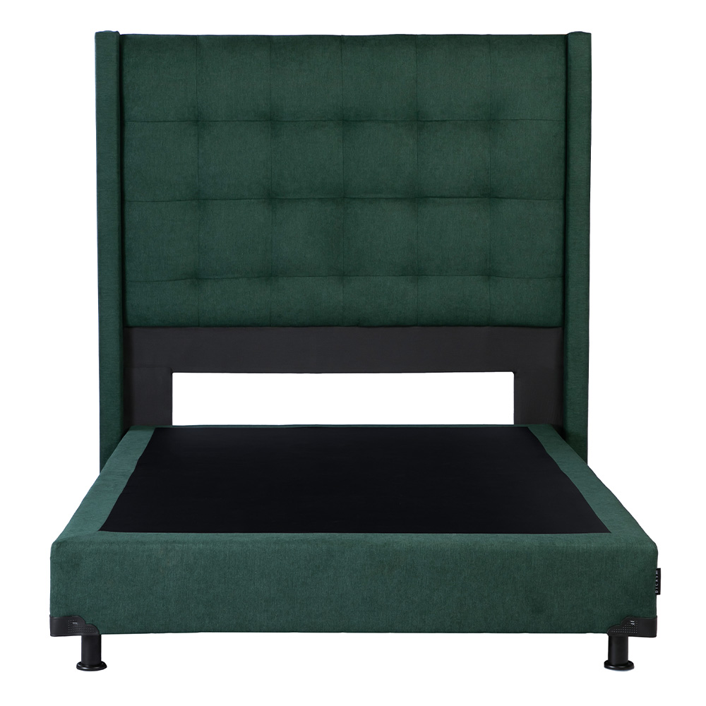 Cabecera Dicasa Titan + Box Queen Size Color Verde
