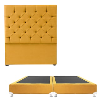 Foto 1 | Cabecera Dicasa Capri Box Color Mostaza King Size + Box