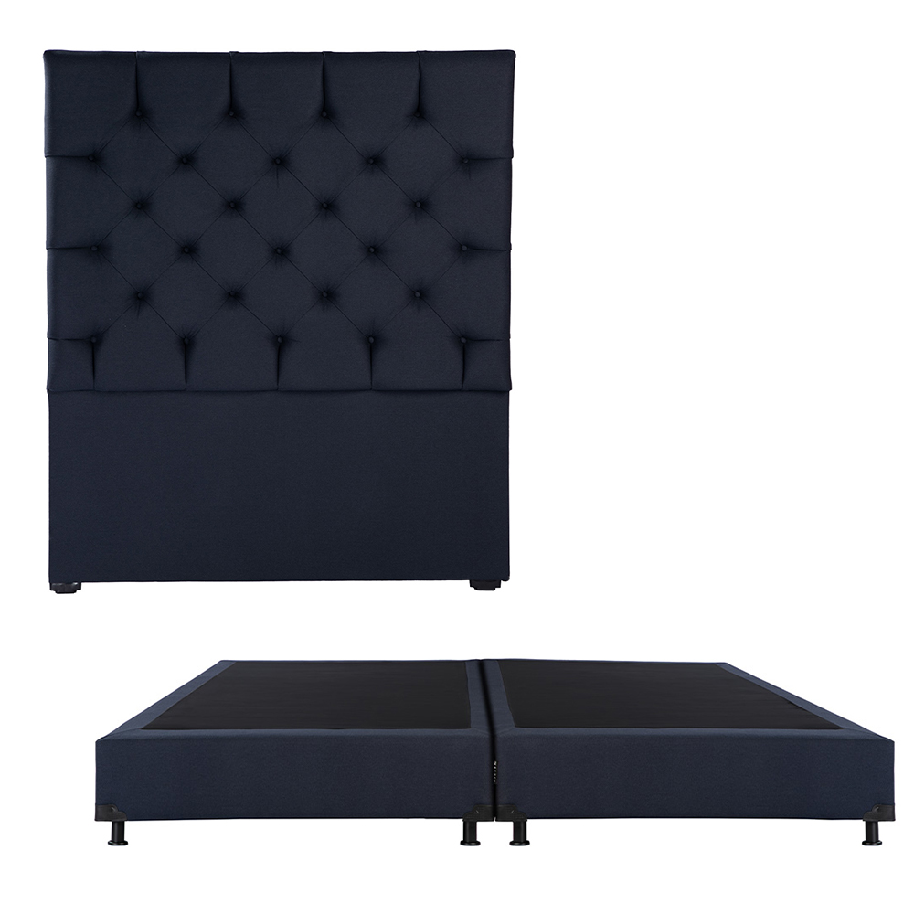 Cabecera Dicasa Capri Box Color Azul King Size + Box