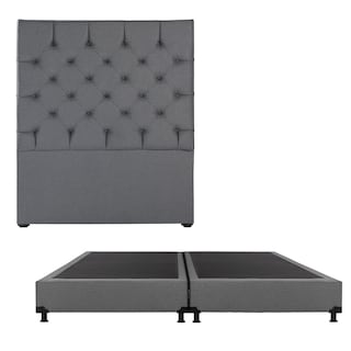 Foto 1 | Cabecera Dicasa Capri Box Color Gris King Size + Box