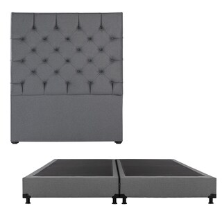 Foto 1 | Cabecera Dicasa Capri Box Color Gris King Size + Box