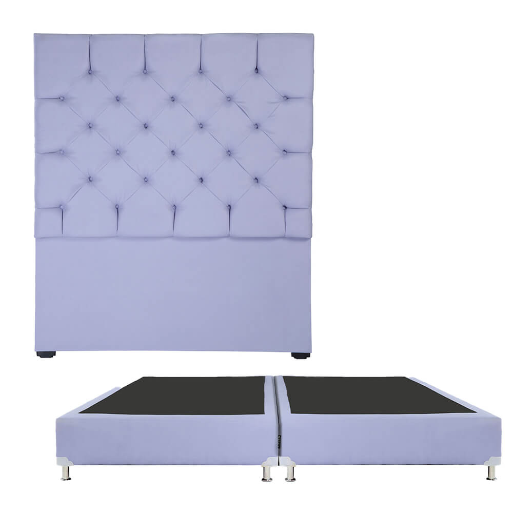 Cabecera Dicasa Capri Box Color Lila King Size + Box