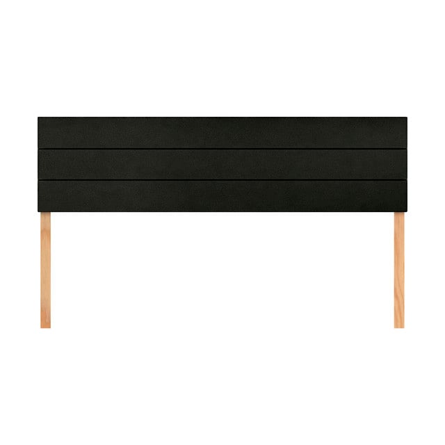 Cabecera King Size Raya Horizontal Negro 3 En 1 Moderna $1,699