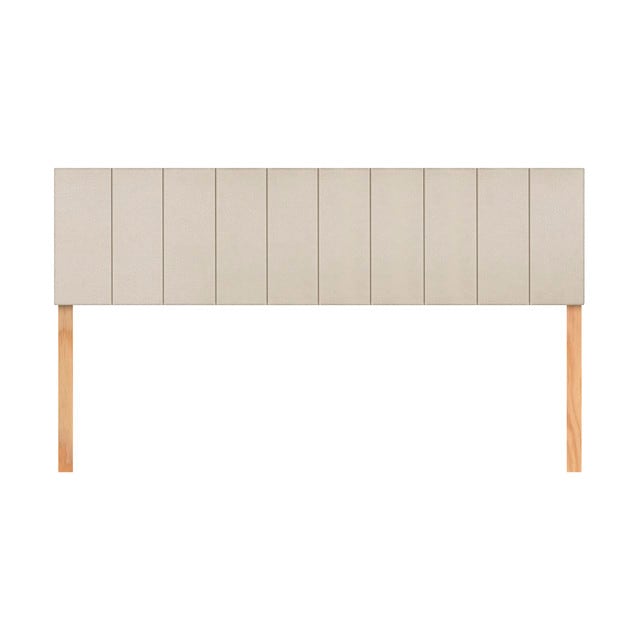 Cabecera King Size Raya Vertical Natural 3 En 1 Moderna $1,699