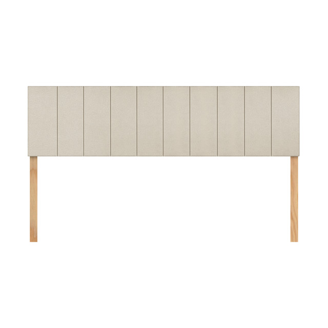 Cabecera King Size Raya Vertical Natural 3 En 1 Moderna