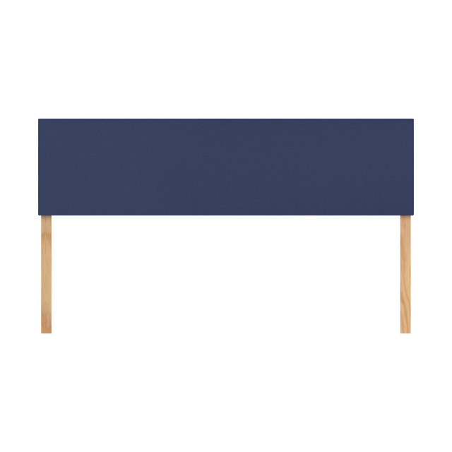 Cabecera King Size Lisa Azul 3 En 1 Moderna