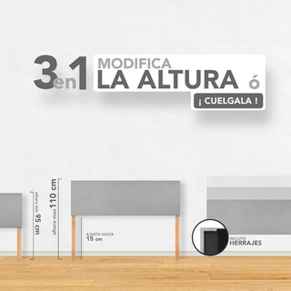 Foto 5 | Cabecera Individual Cuadro Grande Natural 3 En 1 Moderna