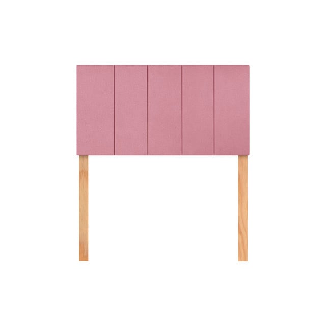 Cabecera Individual Raya Vertical Rosa 3 En 1 Moderna $1,099