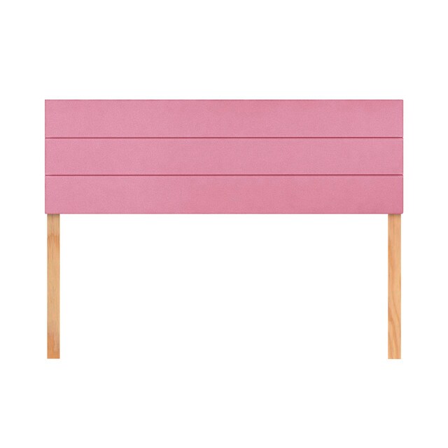 Cabecera Queen Size Raya Horizontal Rosa 3 En 1 Moderna $1,599