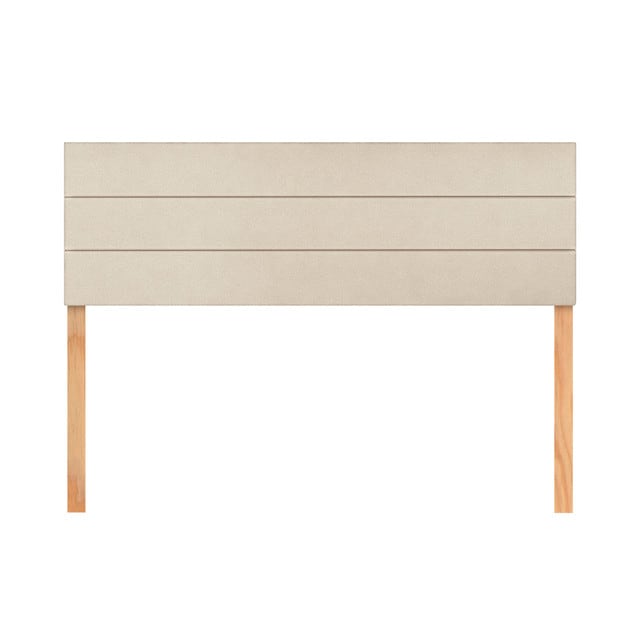 Cabecera Queen Size Raya Horizontal Natural 3 En 1 Moderna $1,599