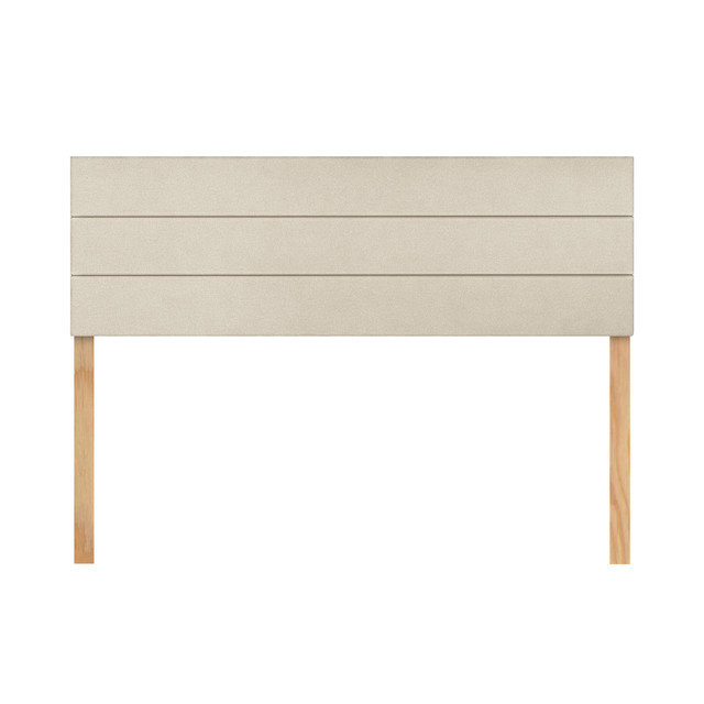 Cabecera Queen Size Raya Horizontal Natural 3 En 1 Moderna