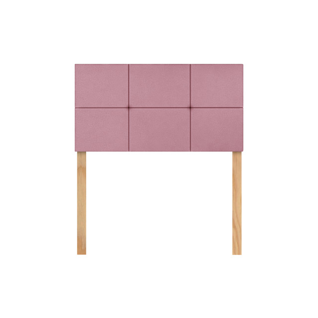 Cabecera Individual Cuadro Grande Rosa 3 En 1 Moderna