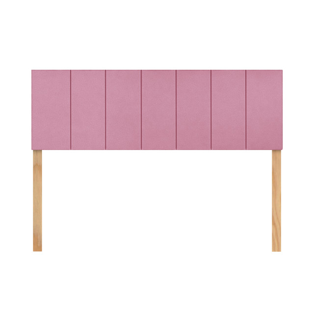 Cabecera Matrimonial Raya Vertical Rosa 3 En 1 Moderna