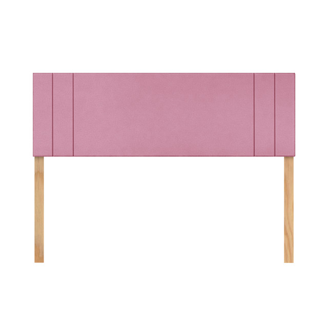 Cabecera Matrimonial Raya Lateral Rosa 3 En 1 Moderna