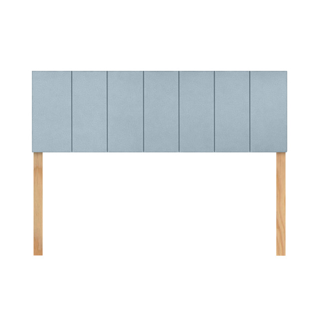 Cabecera Queen Size Raya Vertical Cielo 3 En 1 Moderna