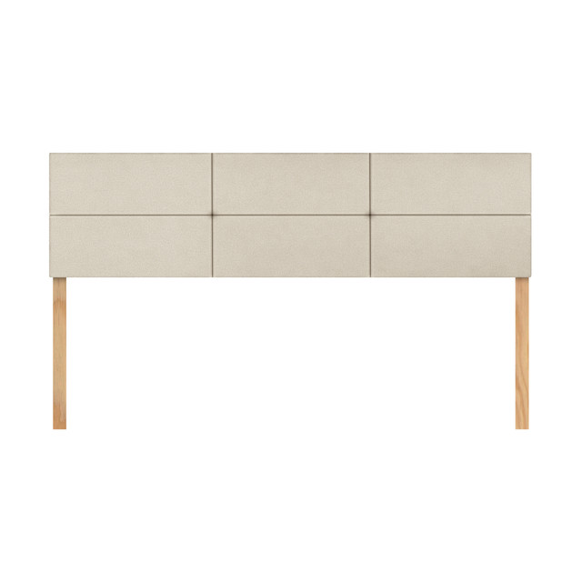 Cabecera King Size Cuadro Grande Natural 3 En 1 Moderna