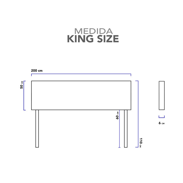 Foto 4 pulgar | Cabecera King Size Cuadro Grande Natural 3 En 1 Moderna