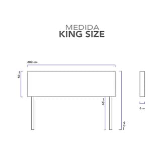 Foto 3 | Cabecera King Size Cuadro Natural