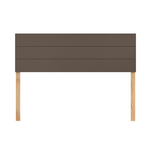 Cabecera Queen Size Raya Horizontal Tabaco 3 En 1 Moderna