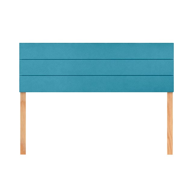 Cabecera Matrimonial Raya Horizontal Turqueza 3 En 1 Moderna $1,549