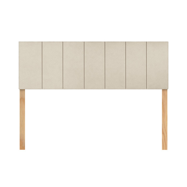Cabecera Queen Size Raya Vertical Natural 3 En 1 Moderna